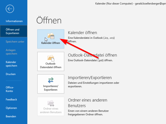 ICS-Dateien importieren – Qentra Solutions